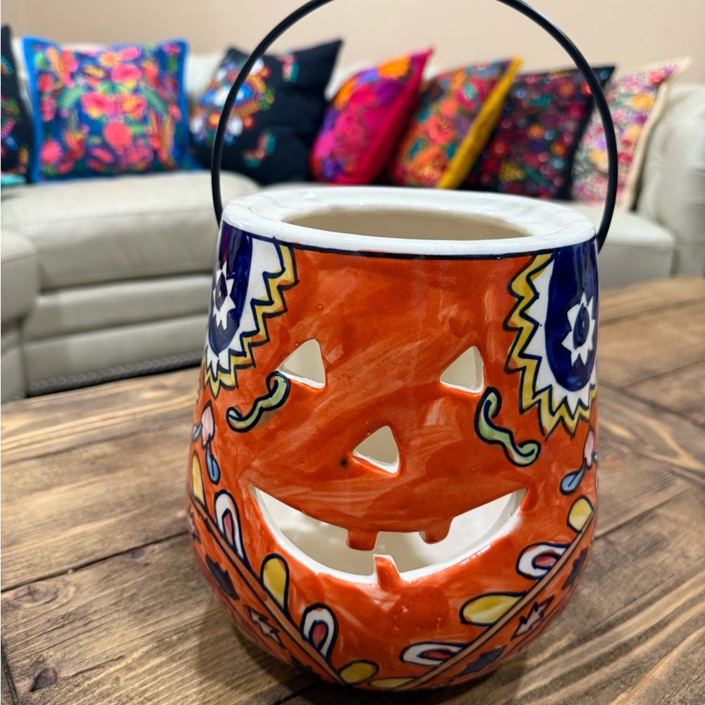 Martha Stewart Ceramic Pumpkin Lantern